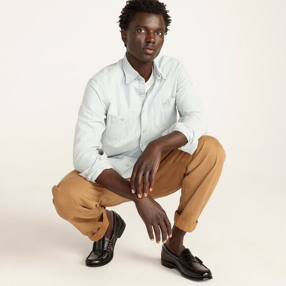 J. Crew Men's Camden Loafers Shoes Slip-On in Leather Black Size 9.5 NWOB - Picture 5 of 12